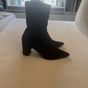 Stuart Weitzman Black Suede Women's Ankle Boots